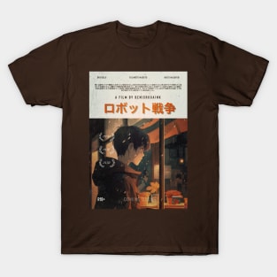 Robot War 10 Retro Poster T-Shirt